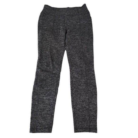 Athleta Leggings Small Herringbone‎ Metro High Waisted Black Gray Stretch 349156 - Picture 1 of 12
